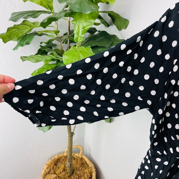 Zara Bloggers Favorite Black and White Polka Dot Dress - Picture 4 of 7